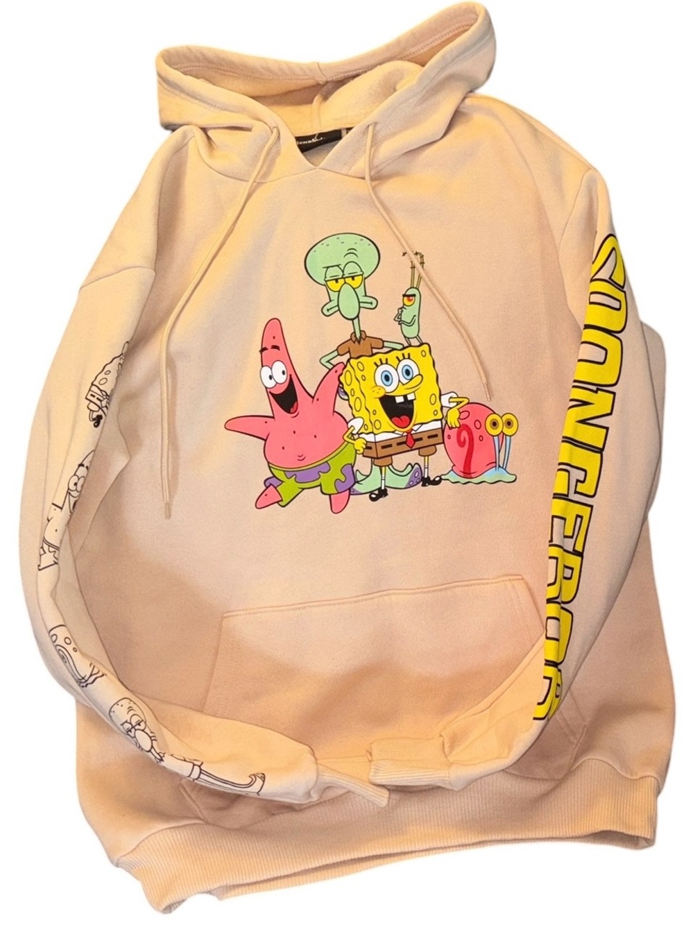 Nickelodeon SpongeBob Beige Hoodie
